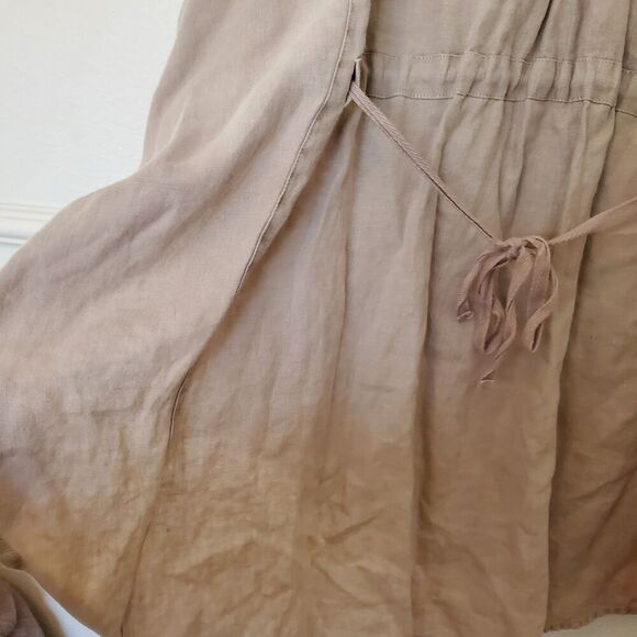 Soft Surroundings Linen Tunic Top Womens Size L Feminine Lagenlook Button Down - Picture 14 of 16